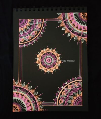 Frame Mandala Art- Pink [ID1039] without frame