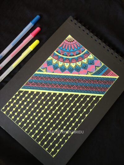 Multicolour Mandala Art [ ID 1310] with frame
